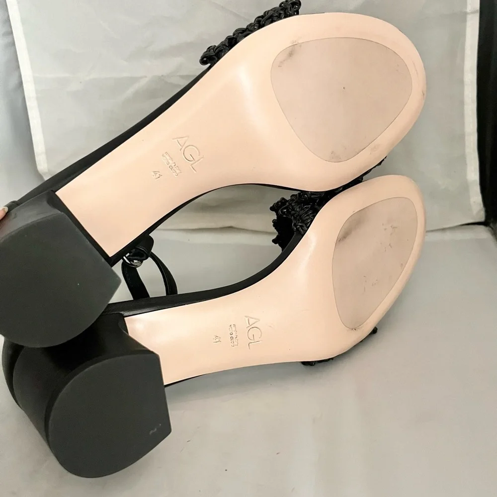 AGL Crochet Sandal with heel EU41 US11 - Picture 8 of 9